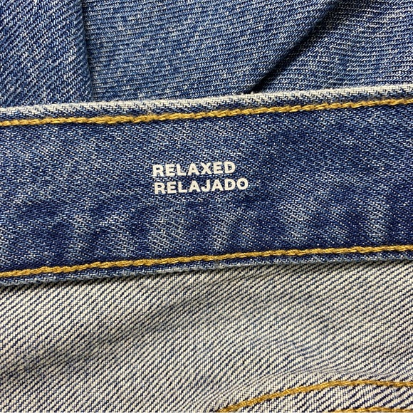 Men's Goodfellow Relaxed Denim Jeans 33x32 Straight Leg Blue  Medium Wash NEW - Picture 12 of 12